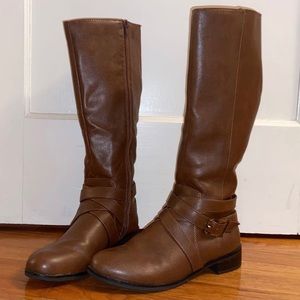 Life Stride Brown Leather Boots